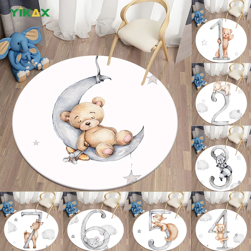 Kawaii Cartoon Round Carpet Bear Print Children Carpet Area Rugs for Living Room Floor Mat Flannel Anti-Slip Home Mat for Kids
Kawaii Cartoon Round Carpet Bear Print Children Carpet Area Rugs for Living Room Floor Mat Flannel Anti-Slip Home Mat for Kids