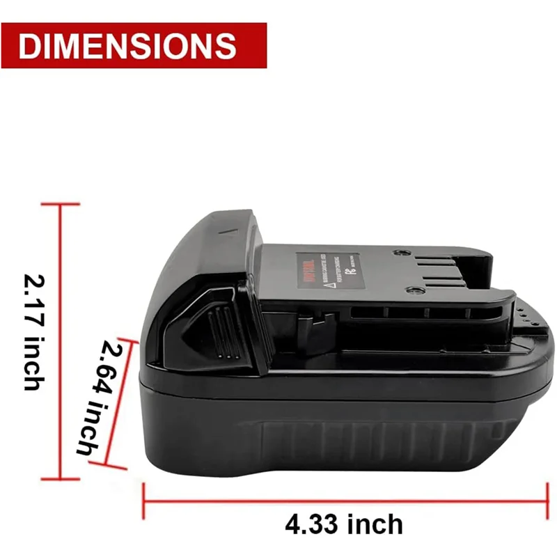 For DW18ML Battery Adapter for DeWolt 18V/20V Max Li-Ion Battery Adapter Convert To M18 18V for Milwauke Power Tools
For DW18ML Battery Adapter for DeWolt 18V/20V Max Li-Ion Battery Adapter Convert To M18 18V for Milwauke Power Tools