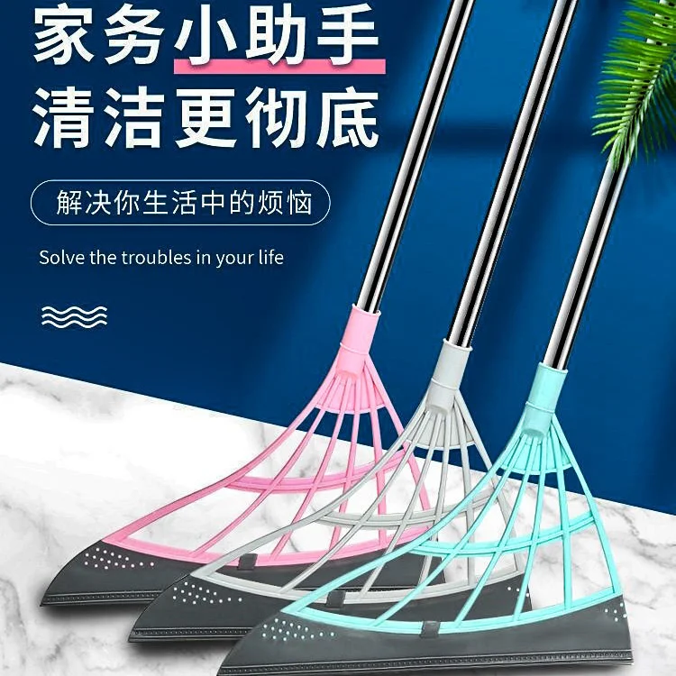 Silicone magic broom, wiper mop, detachable wiper, multi-functional creative bathroom glass floor broom
Silicone magic broom, wiper mop, detachable wiper, multi-functional creative bathroom glass floor broom