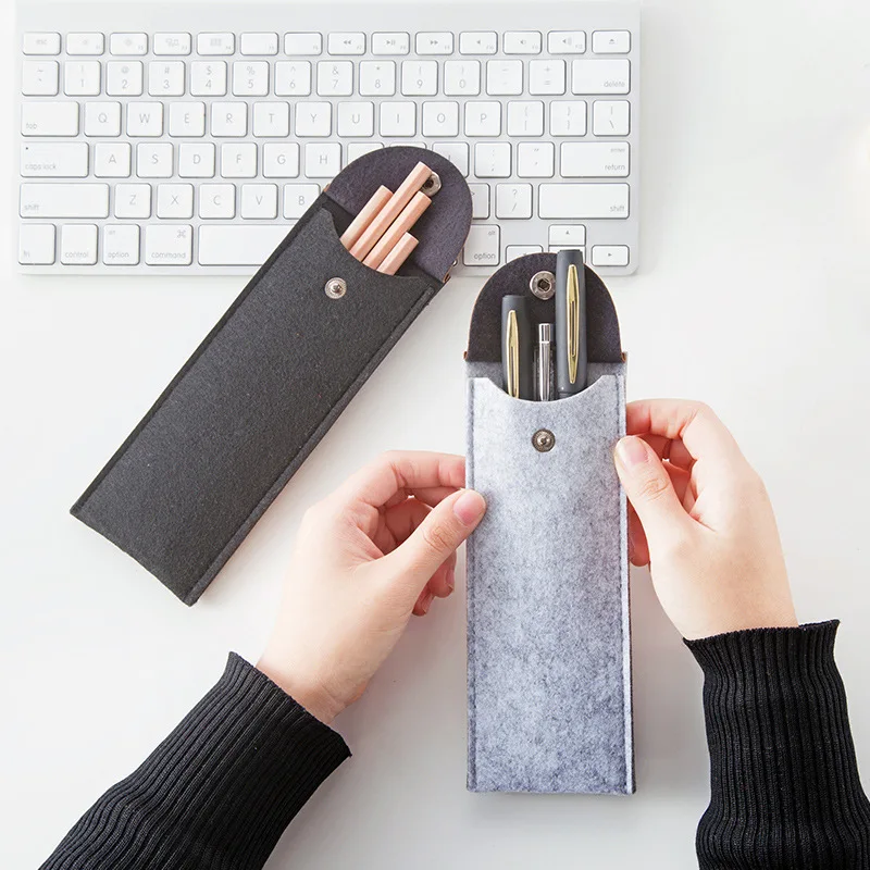 Felt Pencil Bag Simple Pen Protective Sleeve Portable Pen Case Felt Protective Cover Stationery Holder School Supplies
Felt Pencil Bag Simple Pen Protective Sleeve Portable Pen Case Felt Protective Cover Stationery Holder School Supplies