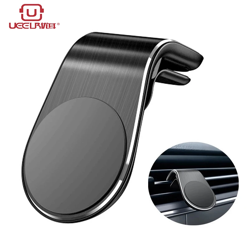 Автомобильный держатель для телефона UEELR с магнитом для Xiaomi Redmi Note 5A/8, на металлическом воздуховоде, 360 градусов, с креплением для GPS.