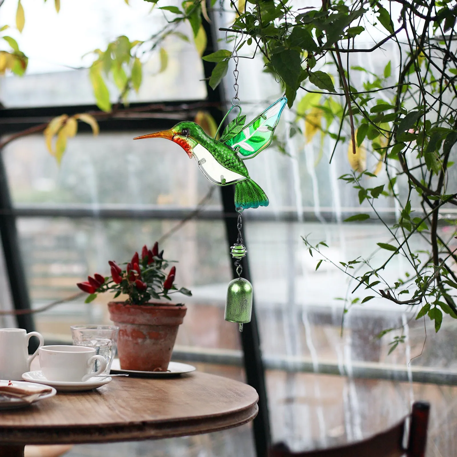 Hummingbird Pendant Aluminum PENDANT Wind Wind Color Painting Chime Glass Chime Metal Rust Bell Small Patio Lawn & Garden
Hummingbird Pendant Aluminum PENDANT Wind Wind Color Painting Chime Glass Chime Metal Rust Bell Small Patio Lawn & Garden
