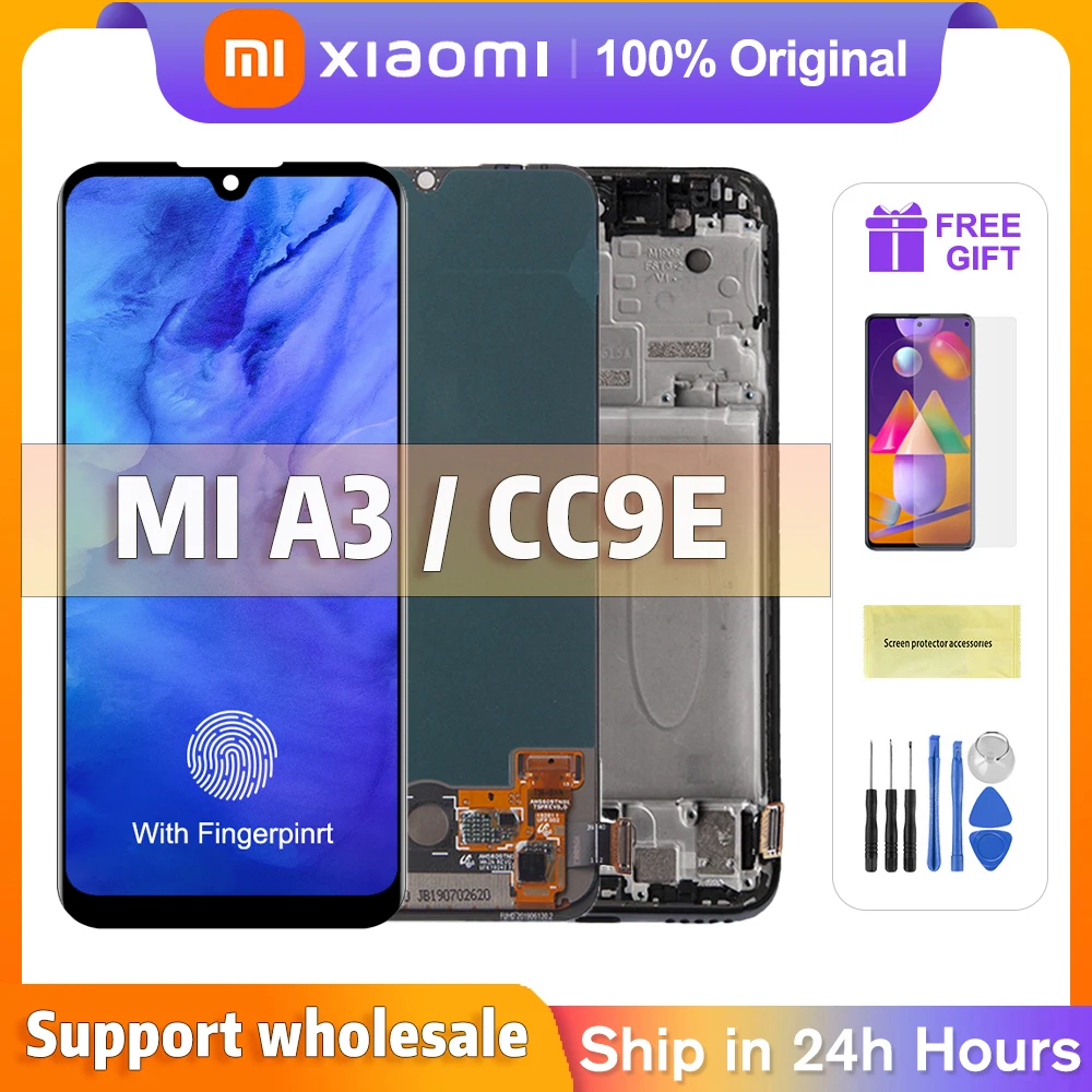 6.39” Original Screen For Xiaomi Mi A3 M1906F9SH LCD Display Touch Screen Digitizer Assembly For Xiaomi CC9E LCD Display Screen
6.39” Original Screen For Xiaomi Mi A3 M1906F9SH LCD Display Touch Screen Digitizer Assembly For Xiaomi CC9E LCD Display Screen
