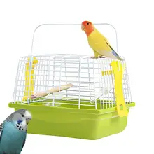 Bird Transport Cage Portable Pet Bird Parrot Carrier Transport Bag Wire Material Bird Carrying Supplies for Outdoor Lovebirds