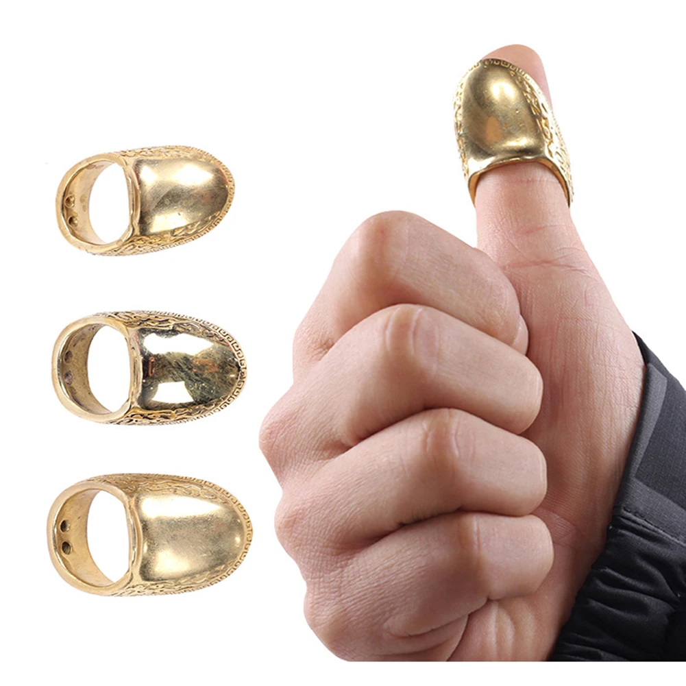Thumb Ring Brass Finger Guard Protect Gear Archery Bow Target 18-22mm Archery Ring Protect For Oriental Traditional Archery
Thumb Ring Brass Finger Guard Protect Gear Archery Bow Target 18-22mm Archery Ring Protect For Oriental Traditional Archery