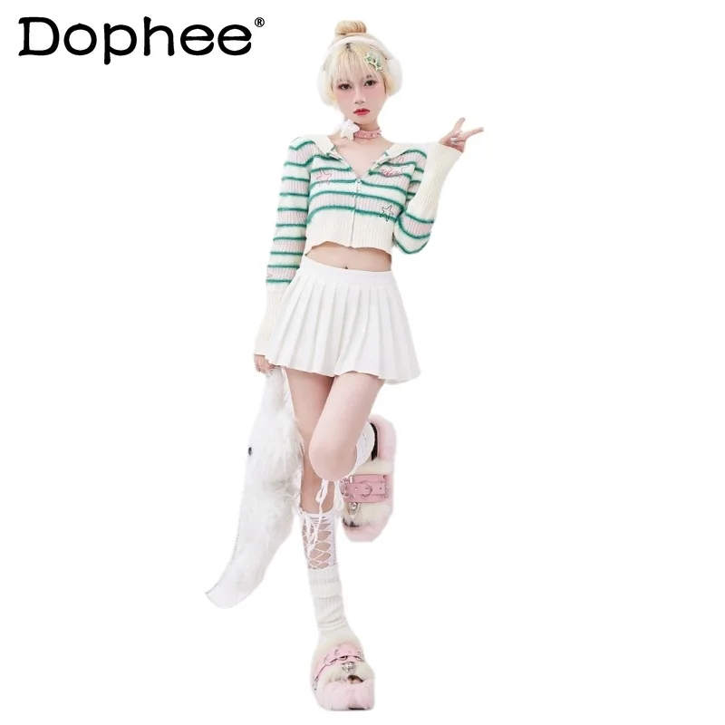 Женский свитер, новинка, осенняя Милая одежда контрастных цветов в полоску со звездами, популярный свитер для девушек, верх из искусственной кожи 
Женский свитер, новинка, осенняя Милая одежда контрастных цветов в полоску со звездами, популярный свитер для девушек, верх из искусственной кожи