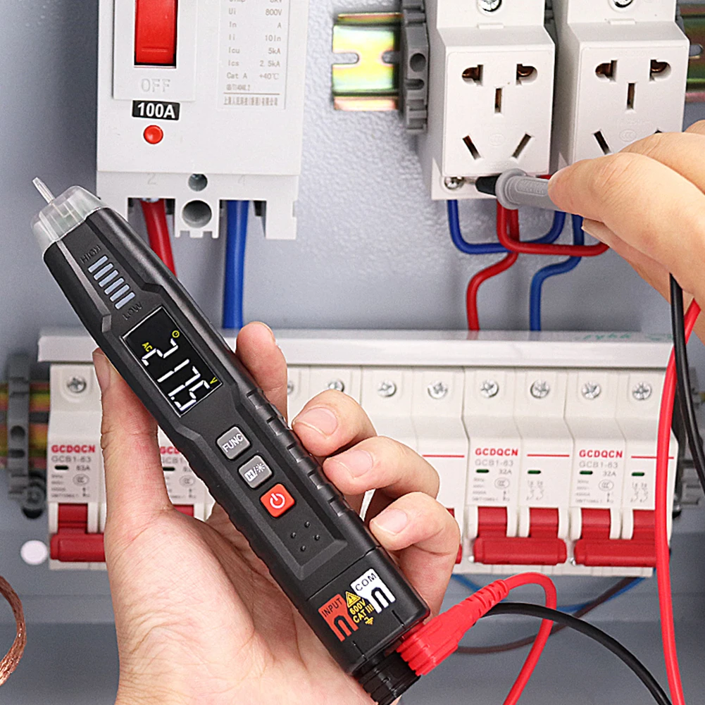Digital Pen Type Multimeter DC AC Voltage Tester Smart Multi-meter Voltmeter NCV Phase Sequence Auto Ranging Multimetre
Digital Pen Type Multimeter DC AC Voltage Tester Smart Multi-meter Voltmeter NCV Phase Sequence Auto Ranging Multimetre