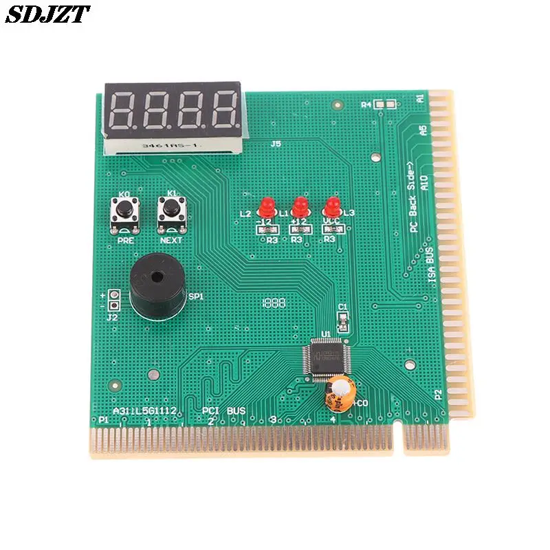 

1pc 4 Digit LCD Display PC Analyzer Diagnostic Post Card Motherboard Tester with LED Indicator for ISA PCI Bus Mainboard