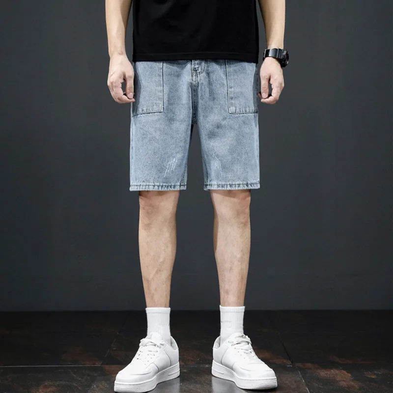 Summer Men's Pocket Jean Shorts 2022 Korean Fashion Breeches Casual Mid-Pants 2022 New Street Style Hip Hop Clothing
Summer Men's Pocket Jean Shorts 2022 Korean Fashion Breeches Casual Mid-Pants 2022 New Street Style Hip Hop Clothing