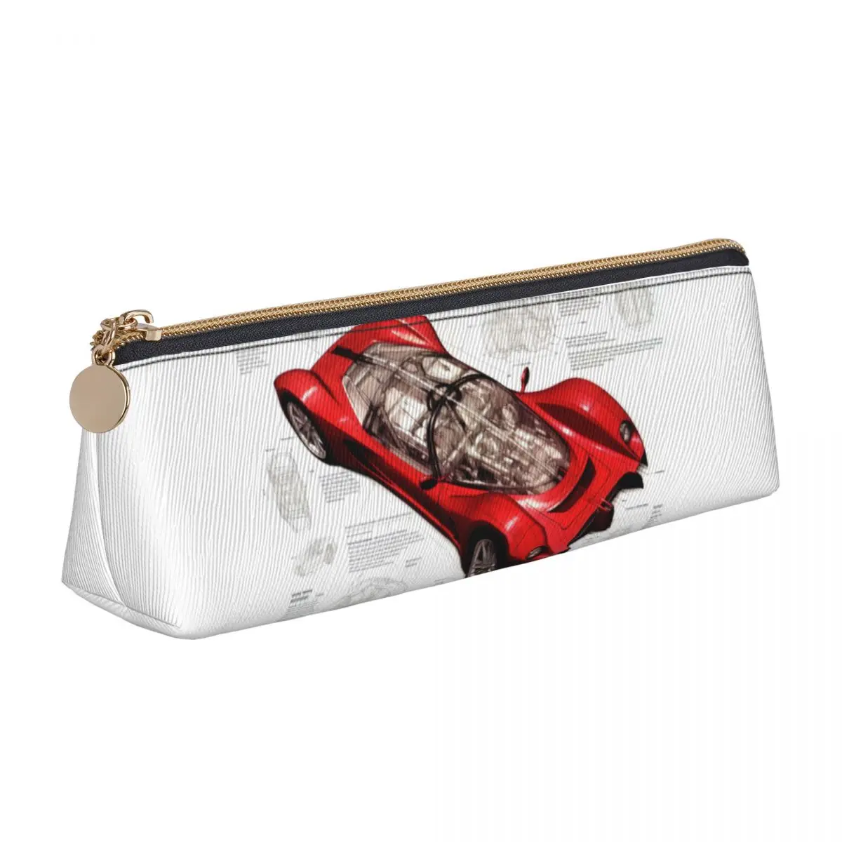 Passionate Sports Car Leather Pencil Case Sketch Style Drawings University Zipper Pencil Box Large Capacity Triangle Pen Bags 
Passionate Sports Car Leather Pencil Case Sketch Style Drawings University Zipper Pencil Box Large Capacity Triangle Pen Bags