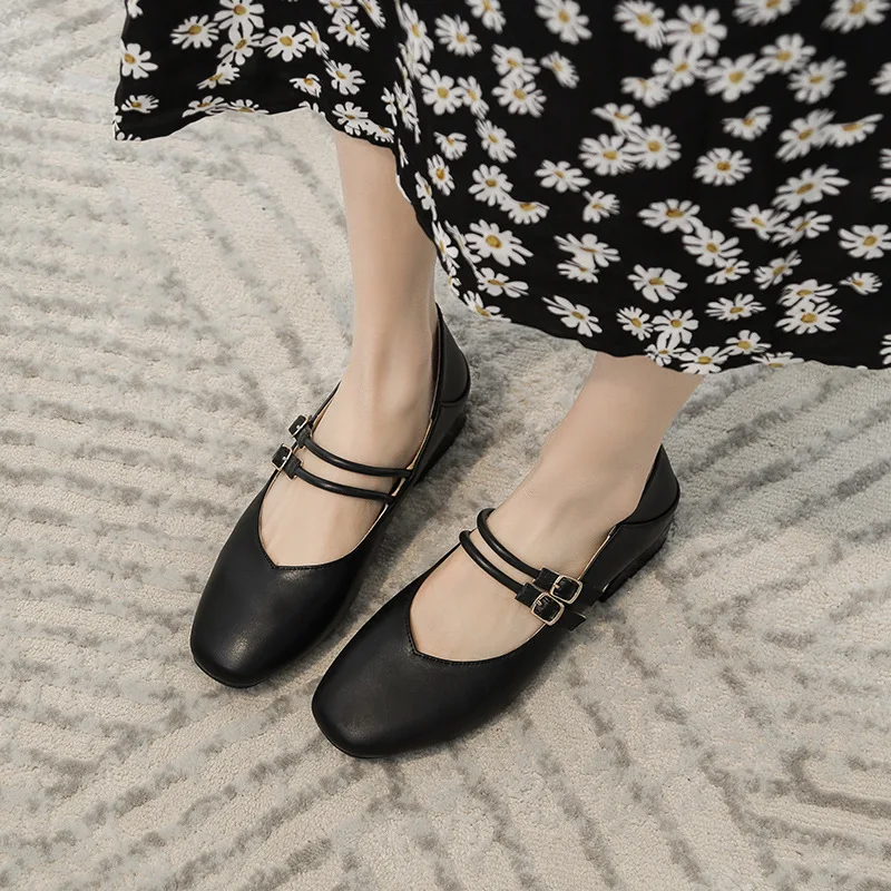 Туфли женские на толстом низком каблуке, Повседневная модная обувь, лоферы, кожа, черные, 2022 
Туфли женские на толстом низком каблуке, Повседневная модная обувь, лоферы, кожа, черные, 2022