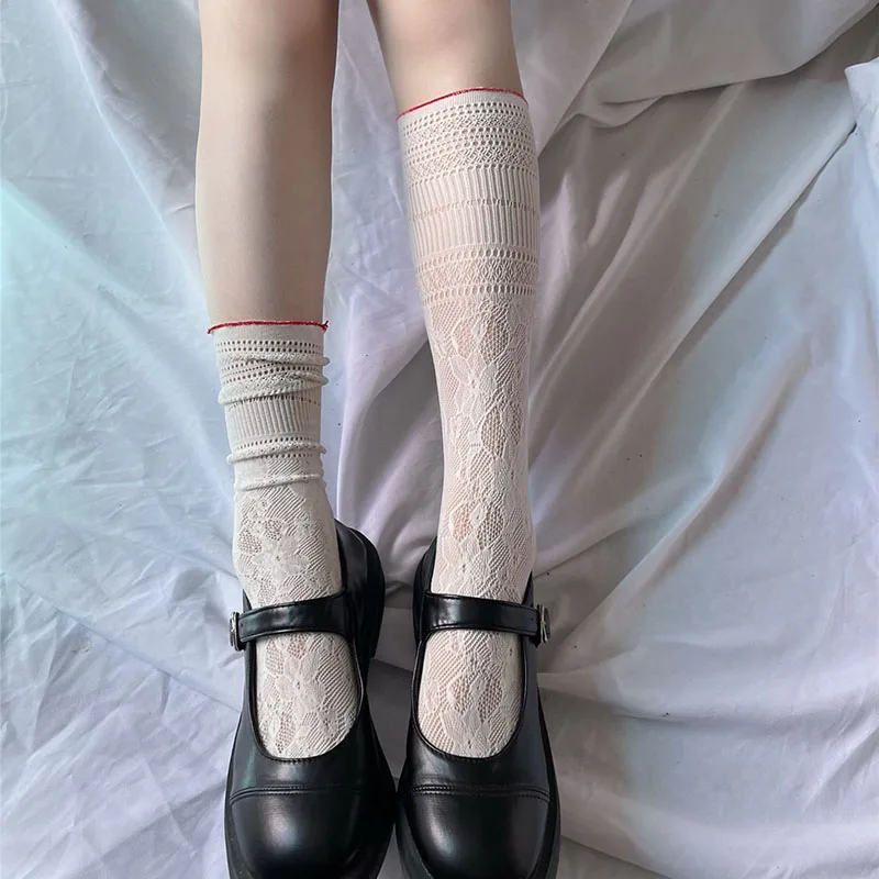 Women's socks cream puff calf socks Japanese cute girl heart hollow lace socks pile socks
Women's socks cream puff calf socks Japanese cute girl heart hollow lace socks pile socks