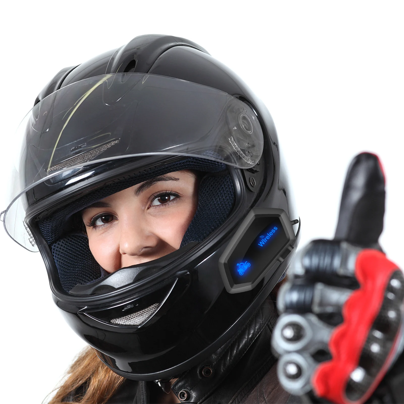 Motorcycle Blue-tooth Headset Waterproof Blue-tooth Stereo Headset For Outdoor Sports Waterproof Interphone Headphone Long 
Motorcycle Blue-tooth Headset Waterproof Blue-tooth Stereo Headset For Outdoor Sports Waterproof Interphone Headphone Long