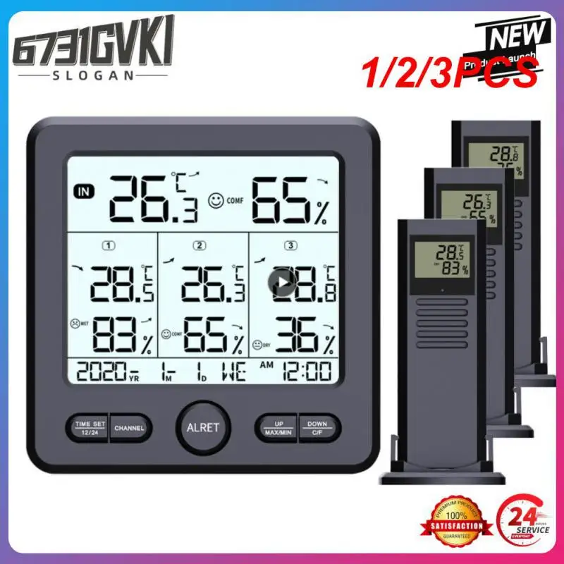 1/2/3PCS Wireless Weather Station Thermometer TS-6210 Digital Temperature Sensor Hygrometer WithRemote Sensors Battery Powered
1/2/3PCS Wireless Weather Station Thermometer TS-6210 Digital Temperature Sensor Hygrometer WithRemote Sensors Battery Powered