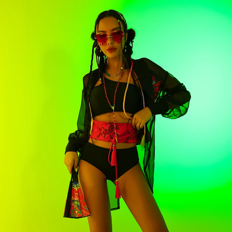 Chinese Style Ds Performance Clothes Women'S Gogo Dancers Outfits Nightclub Bar Dj Stage Costumes Festival Rave Clothes DQS12286
Chinese Style Ds Performance Clothes Women'S Gogo Dancers Outfits Nightclub Bar Dj Stage Costumes Festival Rave Clothes DQS12286
