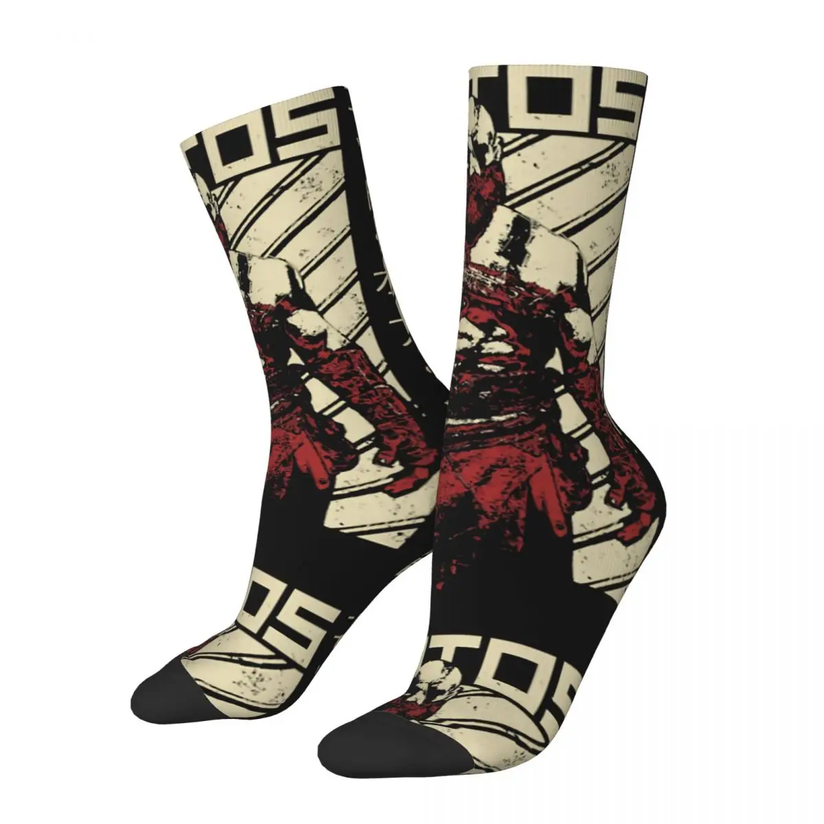 Носки мужские компрессионные унисекс, Классические сумасшедшие винтажные Ретро-носки Kratos в стиле хип-хоп, бесшовные с принтом «Бог войны» в стиле Харадзюку 
Носки мужские компрессионные унисекс, Классические сумасшедшие винтажные Ретро-носки Kratos в стиле хип-хоп, бесшовные с принтом «Бог войны» в стиле Харадзюку