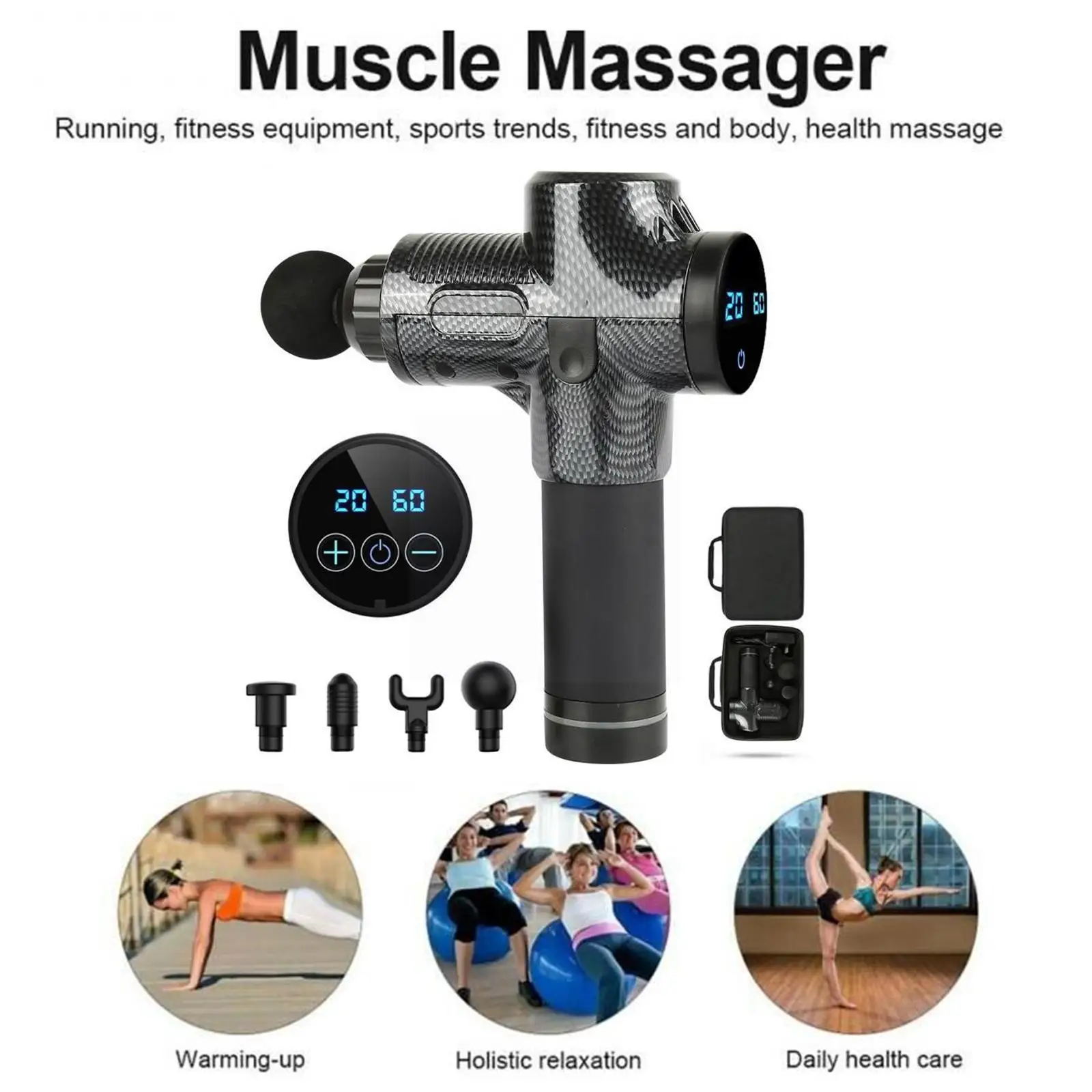 Massage Gun Deep Body Massager For Muscle Pain Relief Exercising Body And Relaxation Slimming Shaping Massager E9Z8
Massage Gun Deep Body Massager For Muscle Pain Relief Exercising Body And Relaxation Slimming Shaping Massager E9Z8
