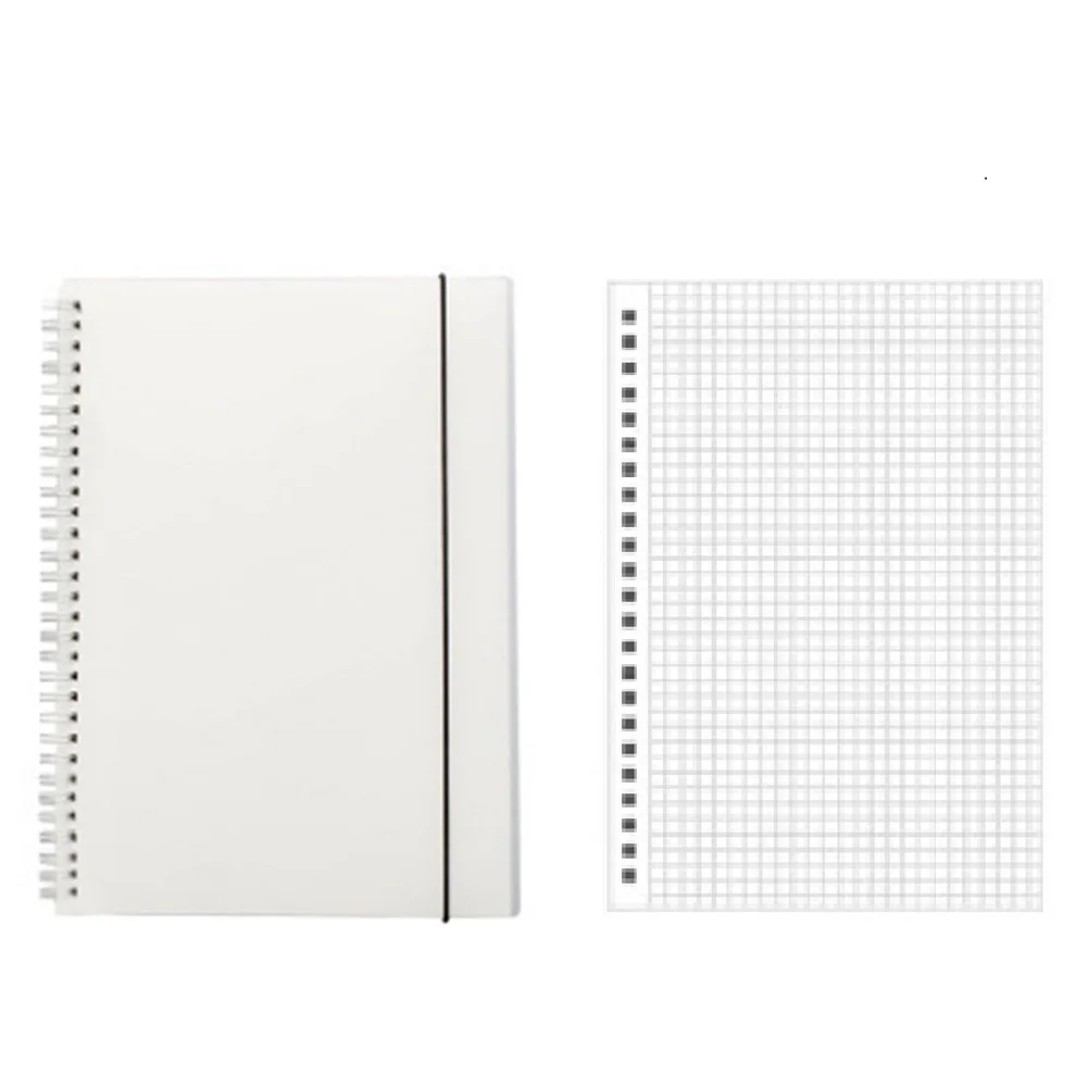 

Блокноты формата А5 с прозрачной обложкой, матовые книжки, блокноты, канцелярские товары, папка с квадратным узором