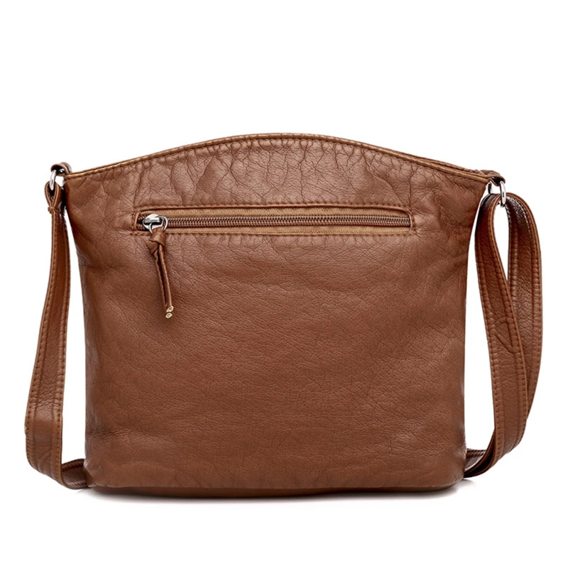Soft PU Leather Shoulder Bag Women Retro Messenger Bag Double Zipper Female Crossbody Bag Big Capacity Daily Handbag1PC
Soft PU Leather Shoulder Bag Women Retro Messenger Bag Double Zipper Female Crossbody Bag Big Capacity Daily Handbag1PC
