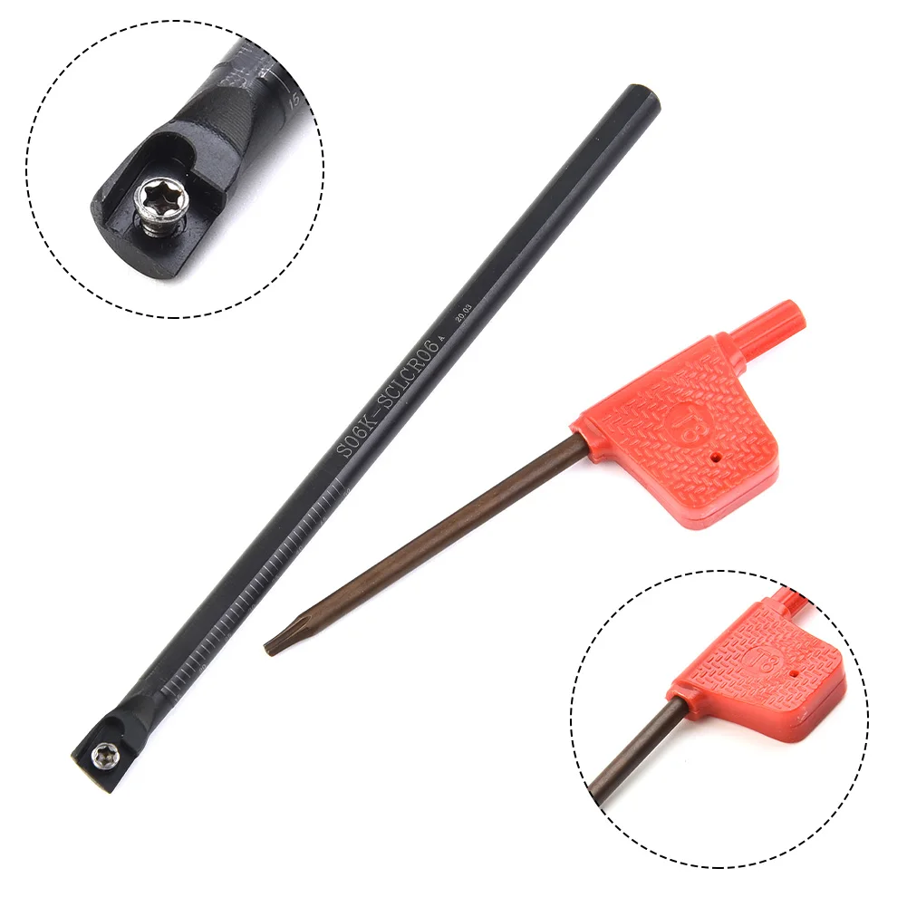 6/7/8/10mm SCLCR06 Turning Tool Lathe Boring Bar & 10x CCMT060204-HM Insert Good Toughness And Hardness Machinery & Accessories
6/7/8/10mm SCLCR06 Turning Tool Lathe Boring Bar & 10x CCMT060204-HM Insert Good Toughness And Hardness Machinery & Accessories