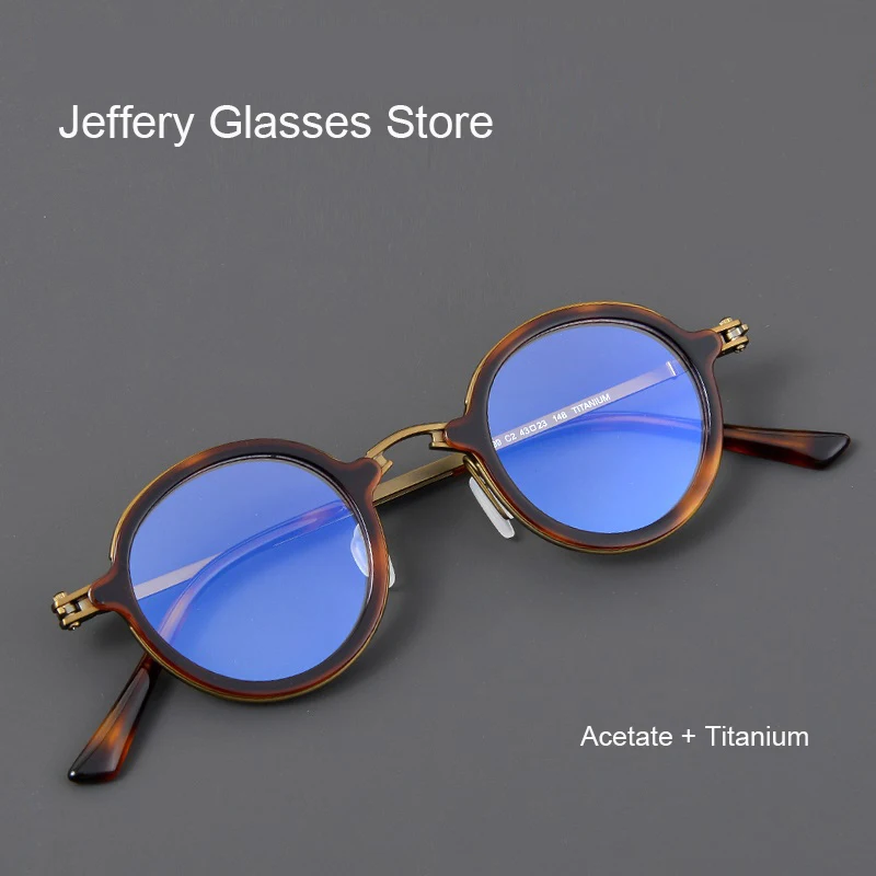 Japanese Handmade Titanium Acetate Small Round Glasses Frame Men Women Optical Myopia Eyeglasses Vintage Design Eyewear RLT5899
Japanese Handmade Titanium Acetate Small Round Glasses Frame Men Women Optical Myopia Eyeglasses Vintage Design Eyewear RLT5899