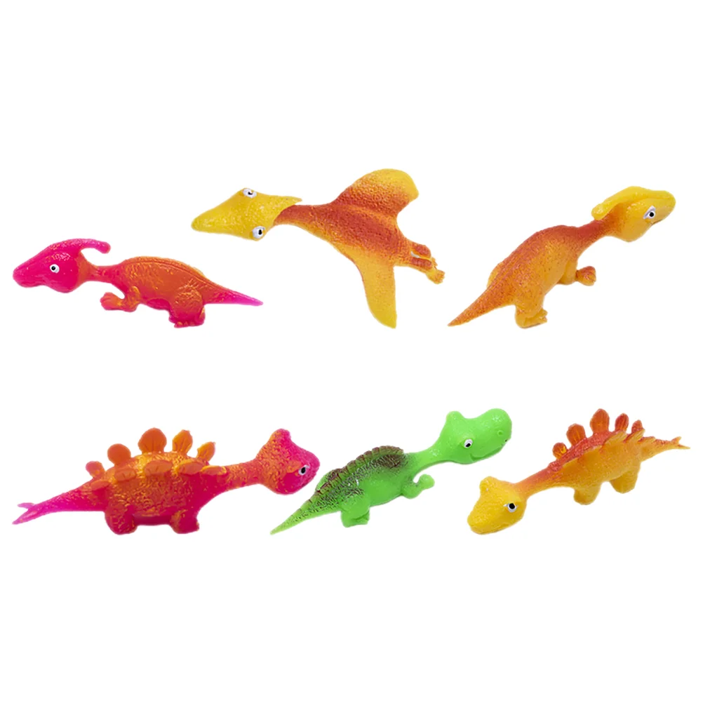 

6 Pcs Candy Bag Finger Flying Dinosaur Slingshot Slingshots Kids Novelty Toy Outdoor Stretchable Animal Playthings