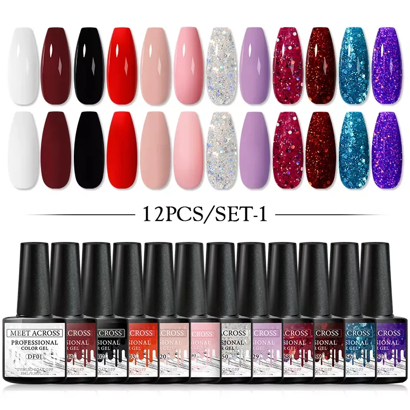 ACROSS Gel Nail Polish Set 10PCS Semi Permanent Soak Off UV Gel Varnishes Base Top Coat Nail Art Gel Polish Set
ACROSS Gel Nail Polish Set 10PCS Semi Permanent Soak Off UV Gel Varnishes Base Top Coat Nail Art Gel Polish Set