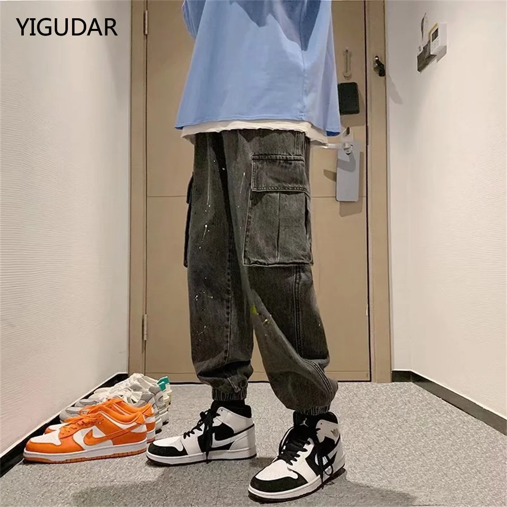 Spring Autumn Multi-Pockets Cargo Jeans Men Black Blue Denim Jogger Pants Male Baggy Jean Trousers Denim Trousers Men Jeans
Spring Autumn Multi-Pockets Cargo Jeans Men Black Blue Denim Jogger Pants Male Baggy Jean Trousers Denim Trousers Men Jeans