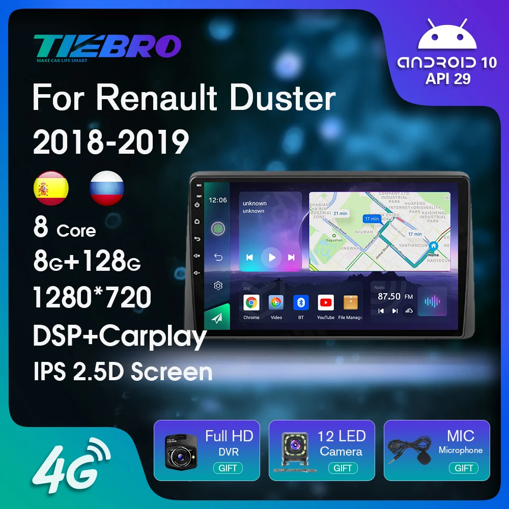 For Renault Dacia Duster 2018 - 2019 Android Car Radio Multimedia Player Carplay 2 Din Car Stereo Autoradio WIFI Navigation GPS
For Renault Dacia Duster 2018 - 2019 Android Car Radio Multimedia Player Carplay 2 Din Car Stereo Autoradio WIFI Navigation GPS