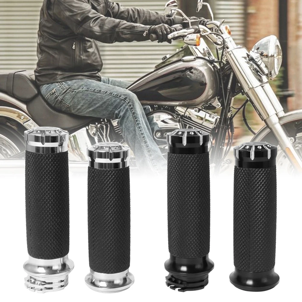 2Pcs 1" 25mm Universal Motorcycle Handle Grip Handlebar For Harley XL883 1200 X48 For Honda For Suzuki Black/Chrome Left Right
2Pcs 1" 25mm Universal Motorcycle Handle Grip Handlebar For Harley XL883 1200 X48 For Honda For Suzuki Black/Chrome Left Right
