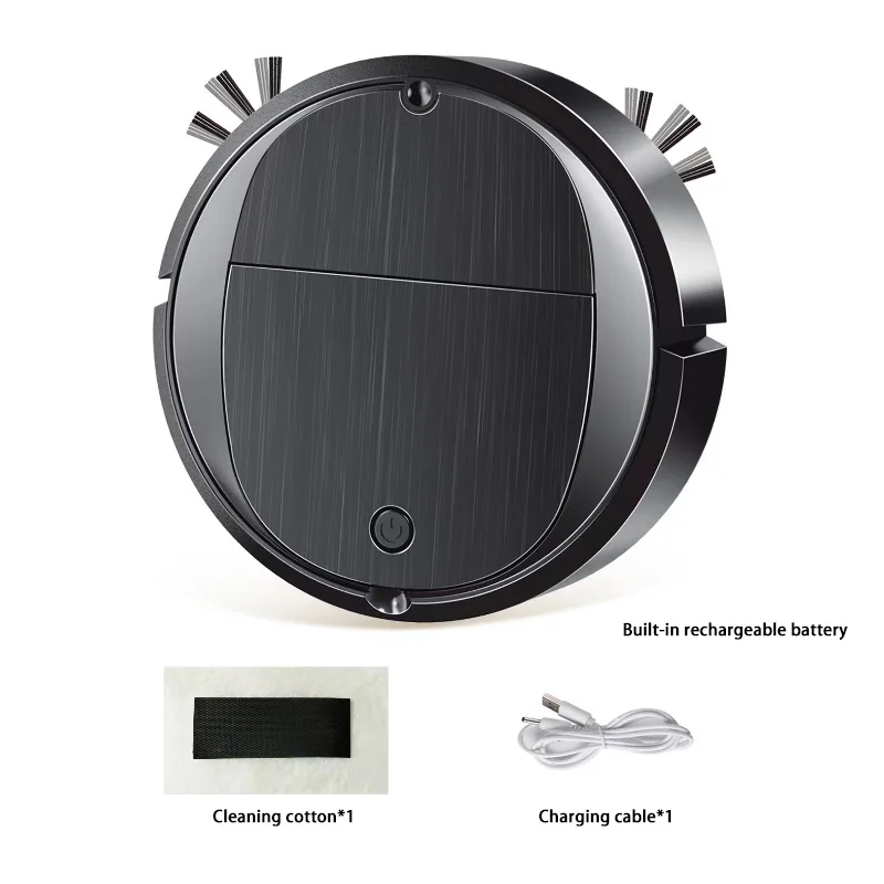 Автоматический робот-пылесос с длительным временем автономной работы, портативный мини-пылесос для дома, USB-зарядка, 3-в-1: сухая и влажная уборка.
Автоматический робот-пылесос с длительным временем автономной работы, портативный мини-пылесос для дома, USB-зарядка, 3-в-1: сухая и влажная уборка.