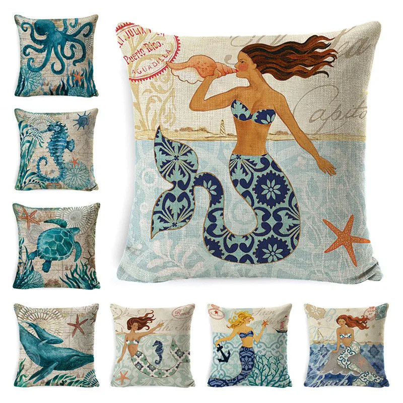 Хлопковый чехол для подушки Морская жизнь 45*45 см, наволочка для подушки с принтом синего океана, наволочка для дивана, декоративная наволочк...
Хлопковый чехол для подушки Морская жизнь 45*45 см, наволочка для подушки с принтом синего океана, наволочка для дивана, декоративная наволочк...