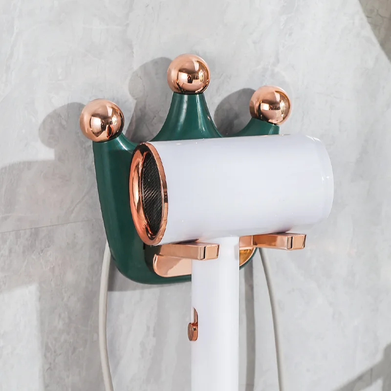 Folding Crown Shaped Hair Dryer Storage Shelf Punch Free Non-slip Wall-mounted Bathroom Storage Rack Hair Dryer Holder Organizer
Folding Crown Shaped Hair Dryer Storage Shelf Punch Free Non-slip Wall-mounted Bathroom Storage Rack Hair Dryer Holder Organizer