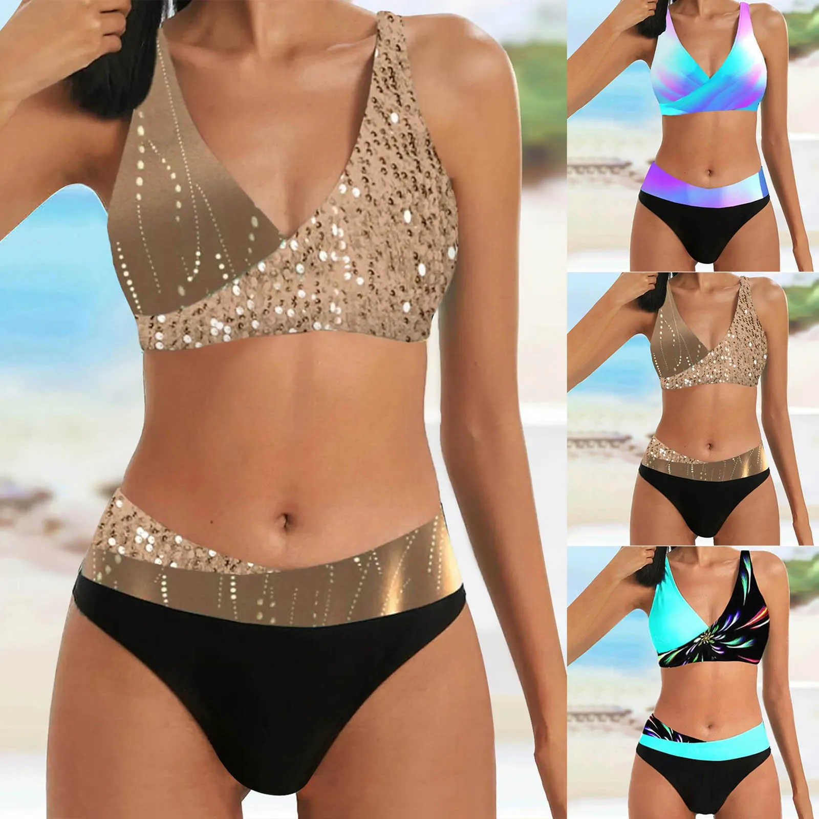 Женские пляжные шорты, купальники, женские Танкини с цветным принтом и высокой талией, трусики в форме треугольника, комплект танкини из двух частей, американский купальник
Женские пляжные шорты, купальники, женские Танкини с цветным принтом и высокой талией, трусики в форме треугольника, комплект танкини из двух частей, американский купальник