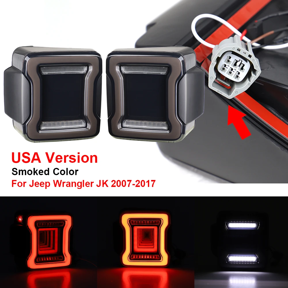 Светодиодные Задние Фонари Для Jeep Wrangler JK 2007-2018, Интегрированный Задний Фонарь, Стоп-сигнал, Задний Ход
Светодиодные Задние Фонари Для Jeep Wrangler JK 2007-2018, Интегрированный Задний Фонарь, Стоп-сигнал, Задний Ход