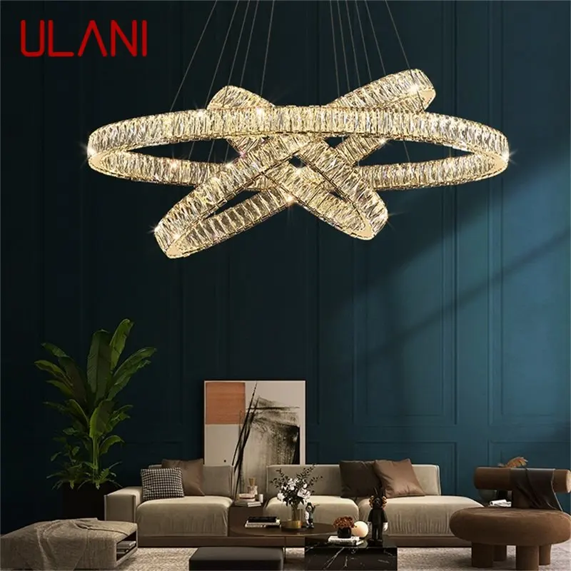 ULANI European Pendant Lamp Luxury Crystal Round Rings LED Fixtures Decorative Chandelier For Dinning Room Bedroom
ULANI European Pendant Lamp Luxury Crystal Round Rings LED Fixtures Decorative Chandelier For Dinning Room Bedroom