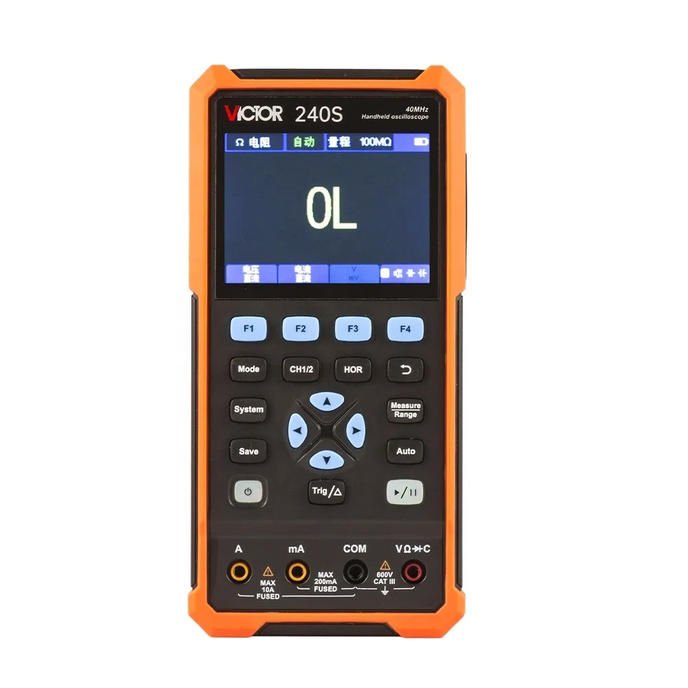 ACTIVITY VICTOR 240S RTS Handheld Oscilloscope Multimeter Signal Generator 3 in 1 meter 40MHz Dual Channel 250M Sa/s
ACTIVITY VICTOR 240S RTS Handheld Oscilloscope Multimeter Signal Generator 3 in 1 meter 40MHz Dual Channel 250M Sa/s