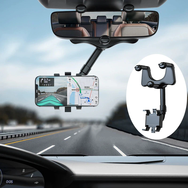 Rotatable and Retractable Car Phone Holder Rearview Mirror Driving Recorder Bracket DVR/GPS Mobile Phone Support with Cable
Rotatable and Retractable Car Phone Holder Rearview Mirror Driving Recorder Bracket DVR/GPS Mobile Phone Support with Cable