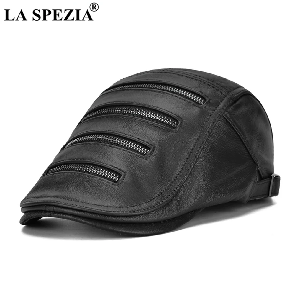 Men's Winter Cap Mens Beret Genuine Leather Hats for Men Zipper Decoration Casual Adjustable Brand Male Men Cap
Men's Winter Cap Mens Beret Genuine Leather Hats for Men Zipper Decoration Casual Adjustable Brand Male Men Cap