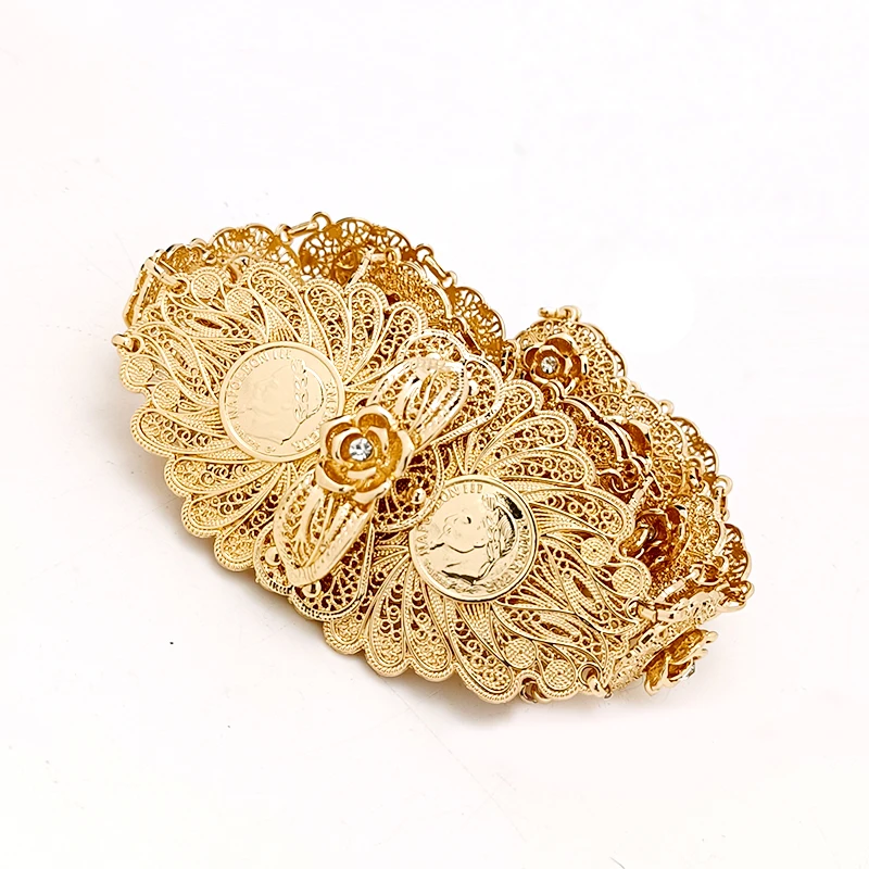 Napoleon Coin Belt Gold Plated Middle East Oman Iraq Kurdistan Bridal Belt Metal Rose Flower Shape Wife Friend Gift
Napoleon Coin Belt Gold Plated Middle East Oman Iraq Kurdistan Bridal Belt Metal Rose Flower Shape Wife Friend Gift