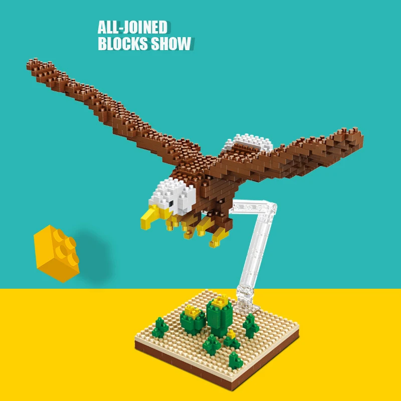 Kids Toy Mini Building Blocks Micro Bricks Eagle Bird Animals 3D Model Brick Gifts Educational Assembly Toys For Children Gifts
Kids Toy Mini Building Blocks Micro Bricks Eagle Bird Animals 3D Model Brick Gifts Educational Assembly Toys For Children Gifts