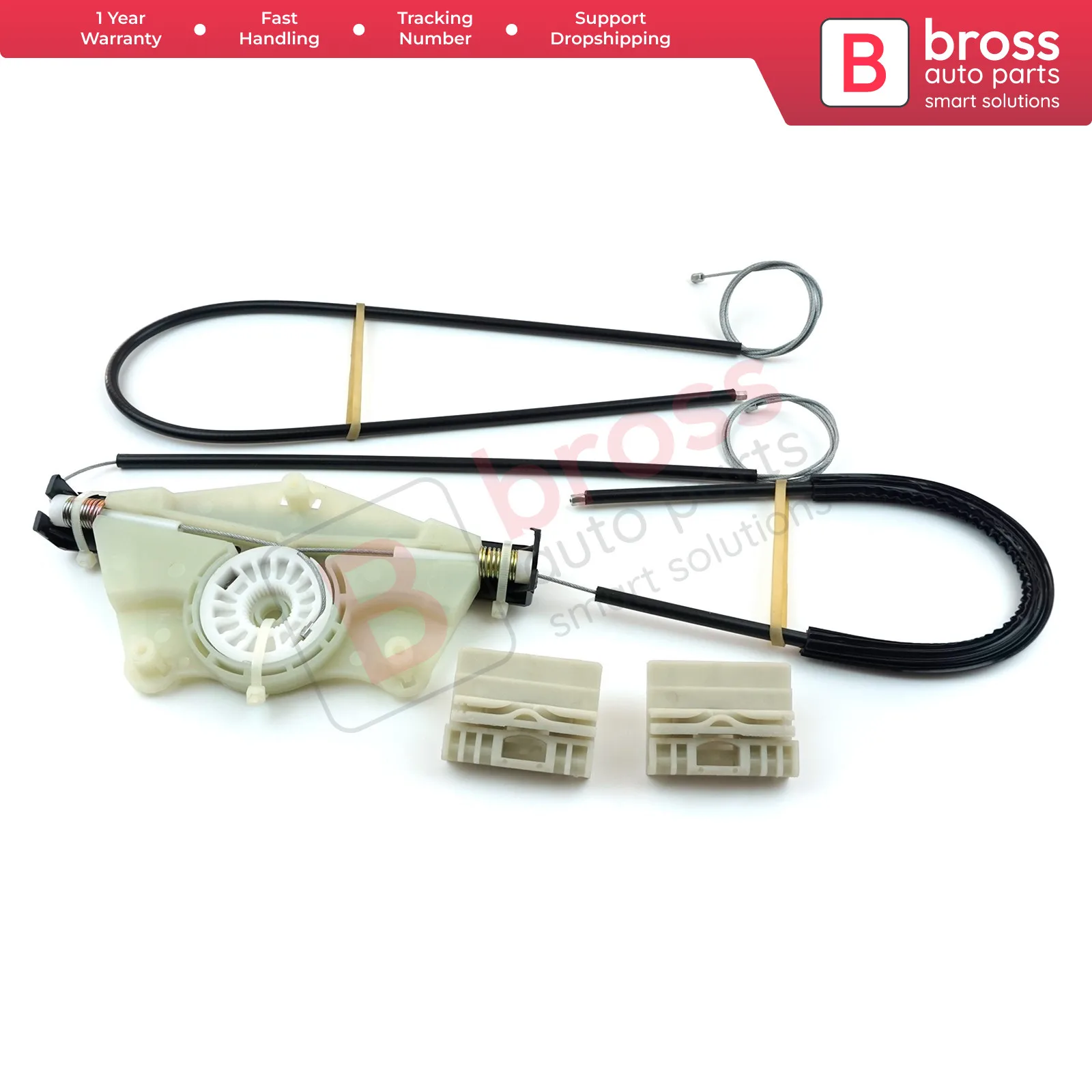 Bross Auto BWR847 Electrical Power Window Regulator Repair Kit Front Left Door 7L0837461F for Porsche Cayenne 9PA VW Touareg 7L
Bross Auto BWR847 Electrical Power Window Regulator Repair Kit Front Left Door 7L0837461F for Porsche Cayenne 9PA VW Touareg 7L