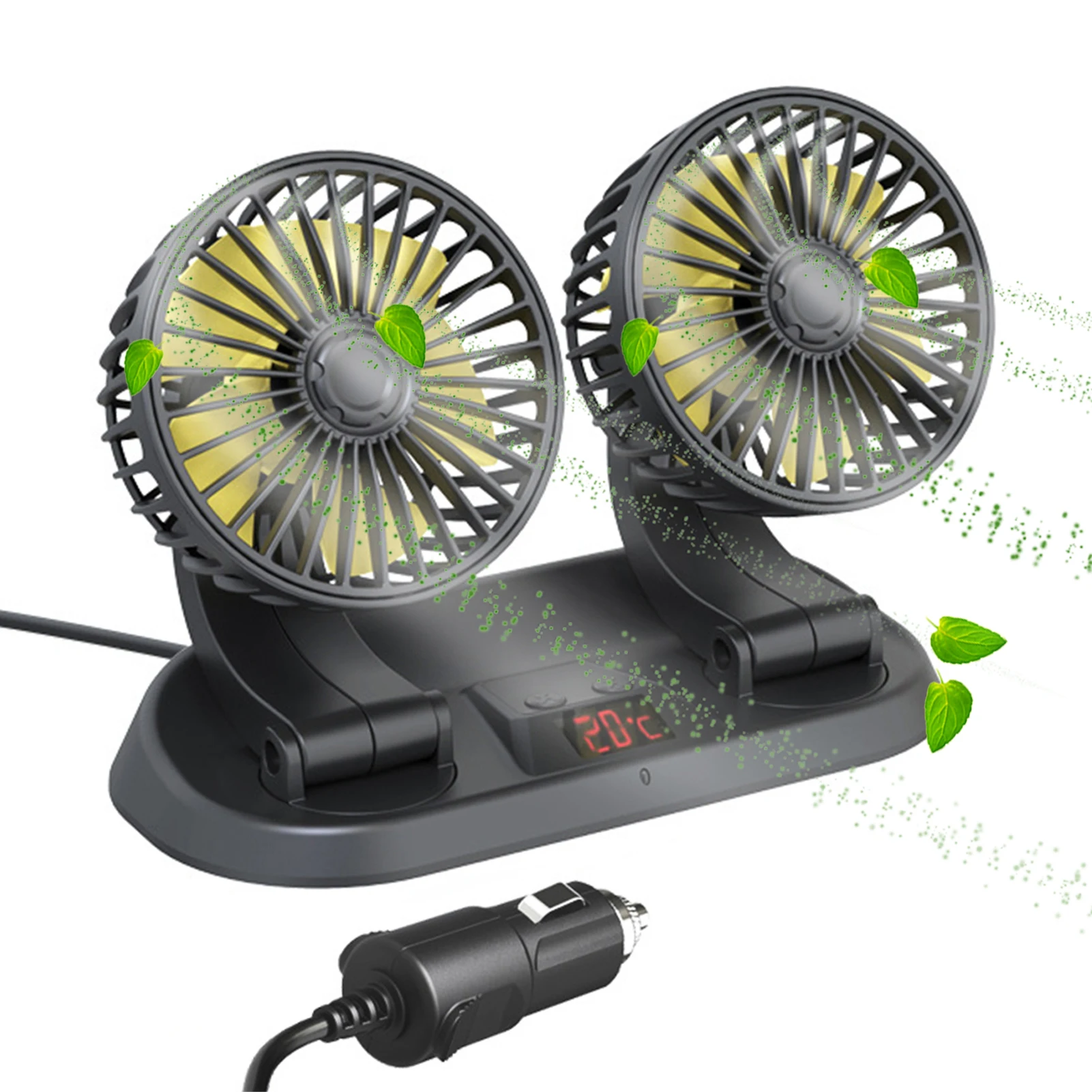Electric Dual Head Car Fan 12/24V Cooling Fan With 360 Degree Rotatable Electric Car Cooling Fan With 360 Degree Rotatable And
Electric Dual Head Car Fan 12/24V Cooling Fan With 360 Degree Rotatable Electric Car Cooling Fan With 360 Degree Rotatable And