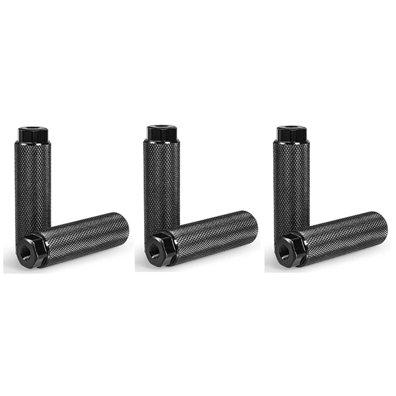 

6Pcs Footcap For BMX Pegs,Aluminum Alloy For MTB Bike Cycling Rear Stunt 3/8 Inch Axles Bicycle Accessories