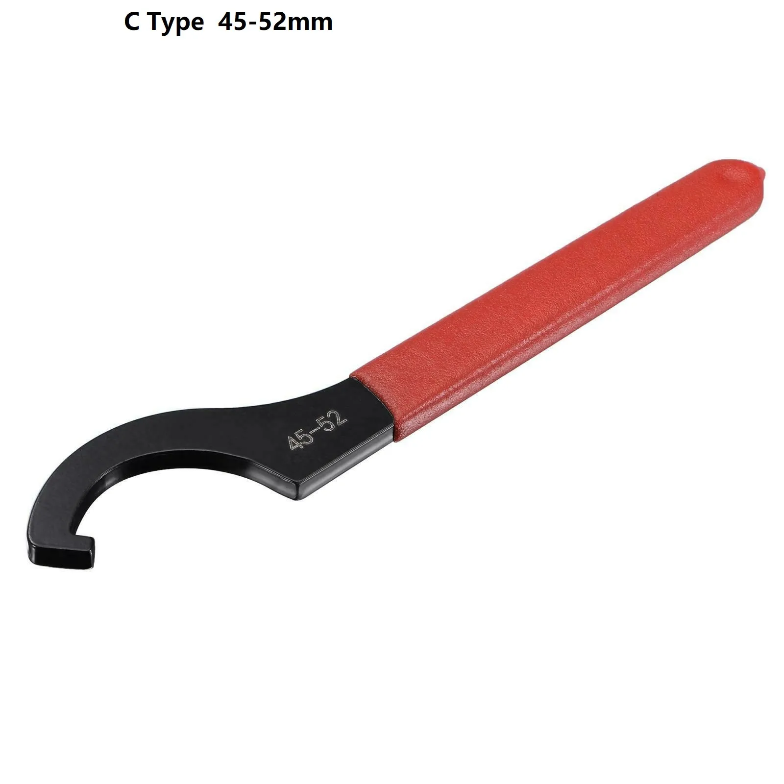 C Hook Hook Wrench Spanner Collet Chuck For38-42mm Round Nut Drop Forged Carbon Steel With Red Non-slip Handle Toolholding 1pc
C Hook Hook Wrench Spanner Collet Chuck For38-42mm Round Nut Drop Forged Carbon Steel With Red Non-slip Handle Toolholding 1pc