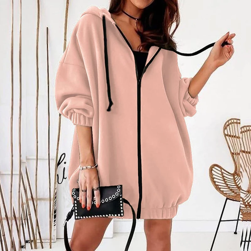 Women's New Casual Loose Chain Sweater Autumn Fashion Solid Color Hoodie Cardigan Ladies Winter Office Warm Long Sweater Jacket
Women's New Casual Loose Chain Sweater Autumn Fashion Solid Color Hoodie Cardigan Ladies Winter Office Warm Long Sweater Jacket