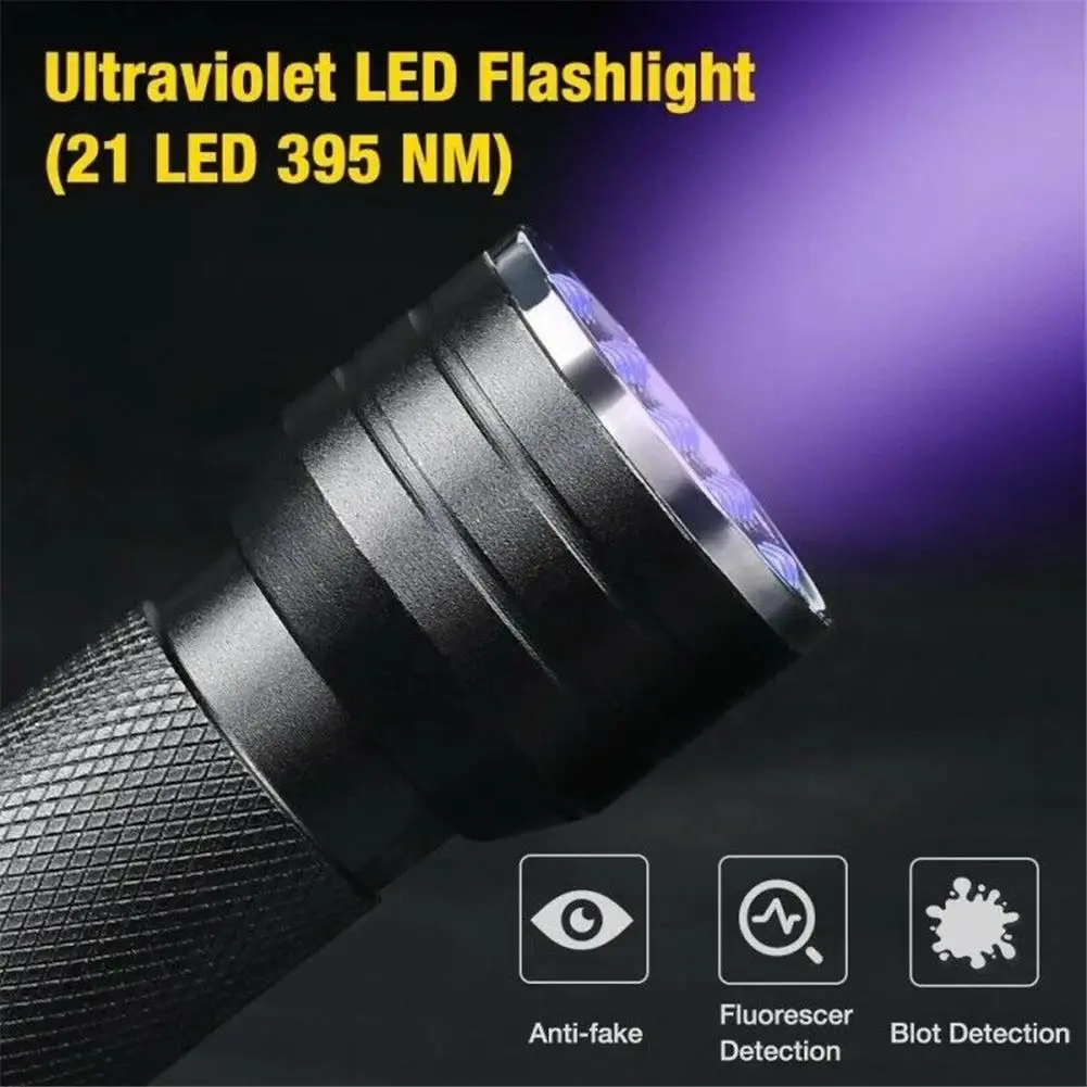Uv Flashlight Pet Urine Stain Detector Multi-Functional Tools Home Outdoor Mini Ultraviolet Lamp Portable Lighting |