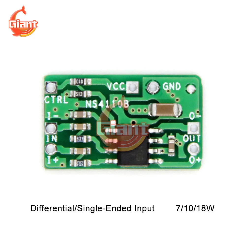 NS4110B DC 6-14V Differential Amplifier Board 18W Digital Class D/AB Audio Power Amplifier
NS4110B DC 6-14V Differential Amplifier Board 18W Digital Class D/AB Audio Power Amplifier