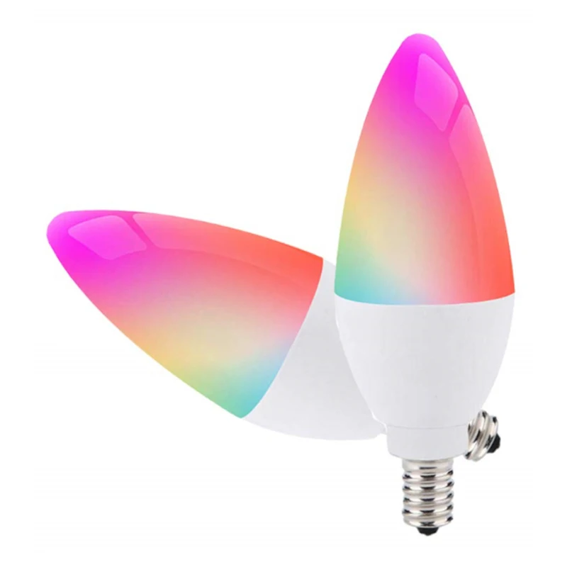 Smart Life Smart Lamp Smart Candle Bulb Voice Control 5w Works With Alexa Google Home Led Bulb Smart Home E12/e14 Rgbcw
Smart Life Smart Lamp Smart Candle Bulb Voice Control 5w Works With Alexa Google Home Led Bulb Smart Home E12/e14 Rgbcw