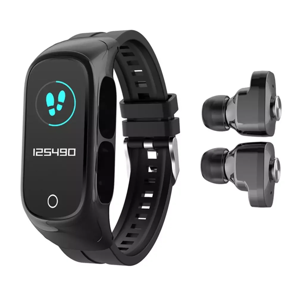 N8 Smart Watch 2 In1 Multifunctional Wireless TWS Bluetooth5.0-compatible Earphone Bracelet Fitness Tracker Wristband Headset
N8 Smart Watch 2 In1 Multifunctional Wireless TWS Bluetooth5.0-compatible Earphone Bracelet Fitness Tracker Wristband Headset